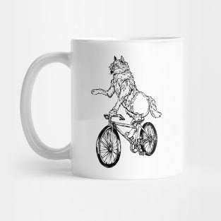 SEEMBO Wolf Cycling Bicycle Bicycling Biking Riding Fun Bike Mug